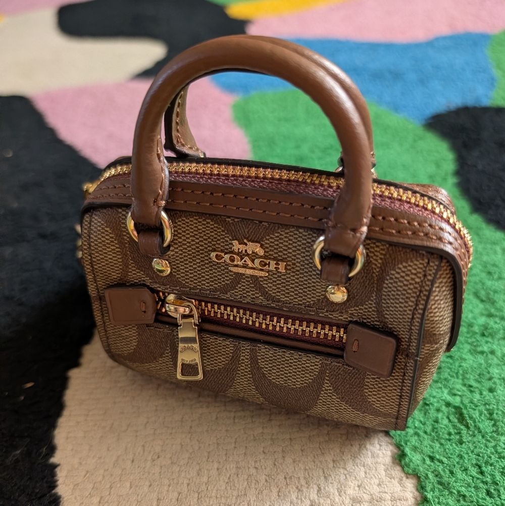 Coach Rowan Purse Keychain Charm